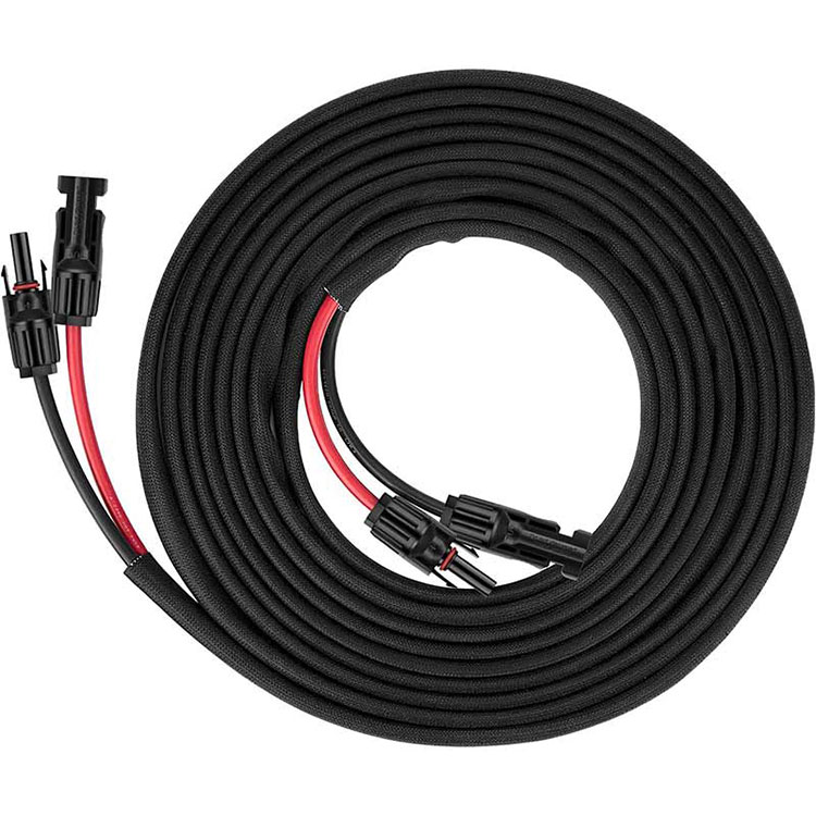 Dvojvodičový predlžovací kábel solárneho panela – 30 ft 10AWG (6 mm2) solárny predlžovací kábel